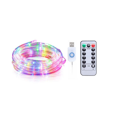 USB String Rope Lights Outdoor Color Changing 66FT 200 LED